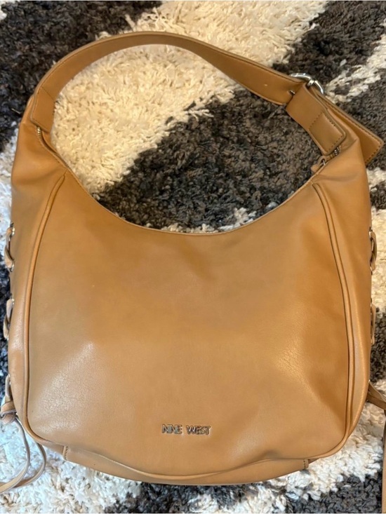 Nine West Handbags - Nine West Caramel Leather Hobo Bag
